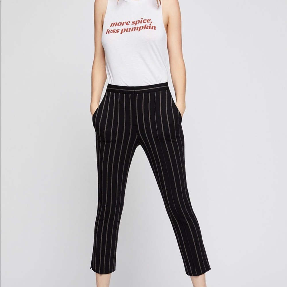 BNWT....BCBG Striped Crop Trouser